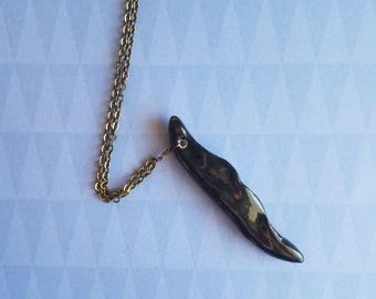 Black Mustache Necklace