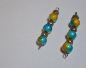 Set of 2 handmade pendants