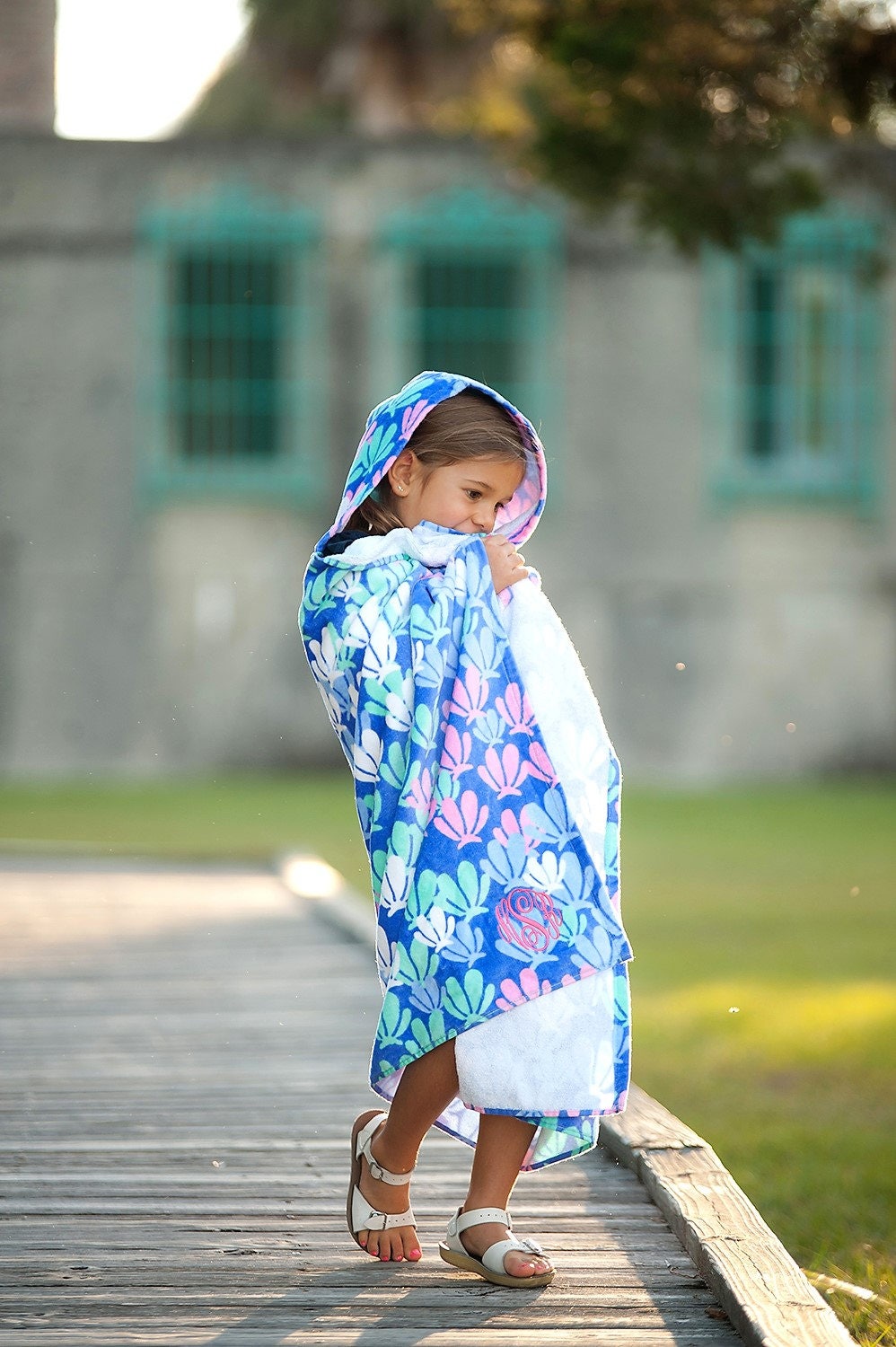 monogrammed girls hooded towel kids monogram beach pool personalized mermaid towel kids hooded beach towels n66 kids