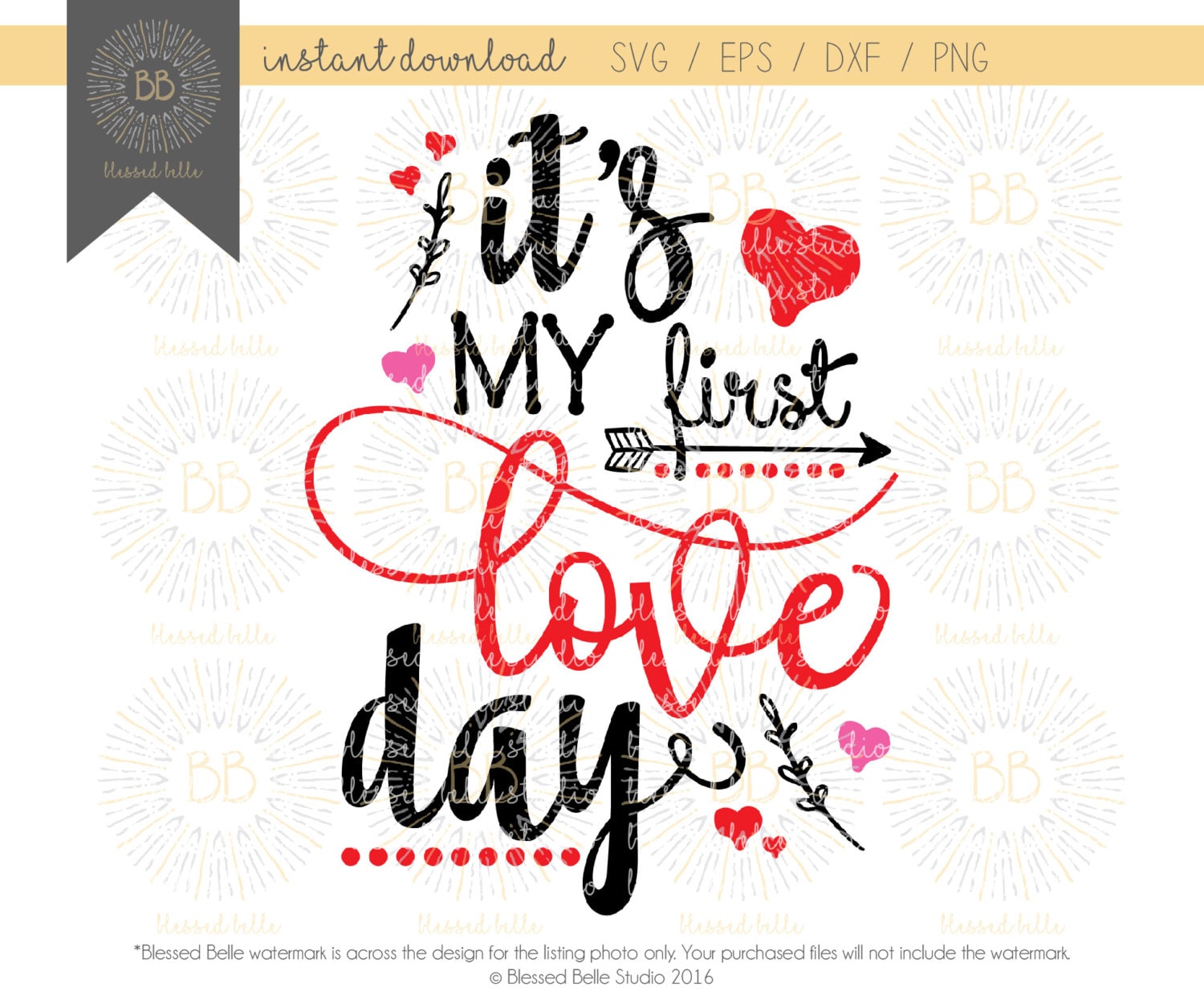 Download It's my first love day SVG First Valentine's Day SVG