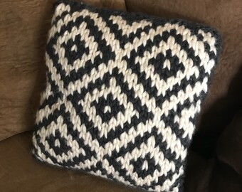 Knit Desert Style Throw Pillow