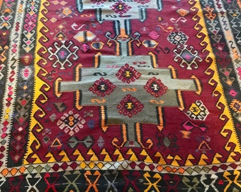 Antique Handmade Armenian Kilim from 1761