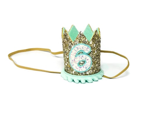 6th Birthday Crown || Any Age || Dog Birthday Hat || Pet Party || Birthday Crown