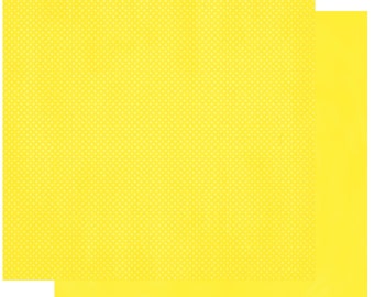 BoBunny LEMONADE DOUBLE DOT 2 Pieces 12x12 Double-sided Heavy Weight Textured Cardstock 12LD784
