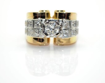 Tank diamonds ring