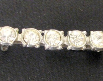 Vintage 1930s Rhinestone Brooch Bar Pin
