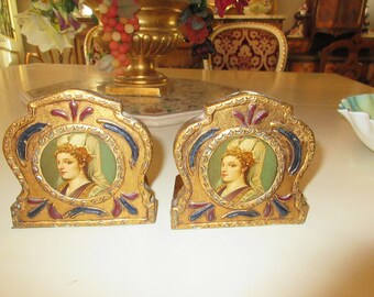 ITALY FLORENTINE BOOKENDS