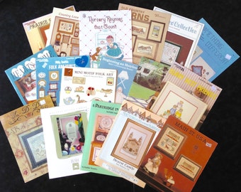 Cross Stitch Books...Cross Stitch Patterns...Grab Bag Books...Vintage Grab Bag Books...Vintage Cross Stitch Books...Cross Stitch Grab Bag
