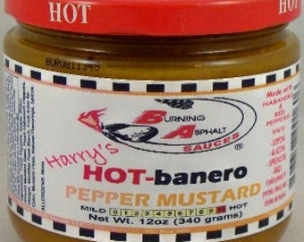 Habanero Mustard - "Harry's HOT-banero" 12 oz jar