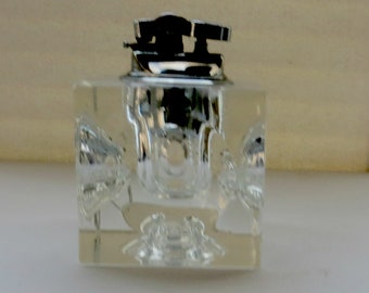 Vintage Crystal Table Cigarette Lighter