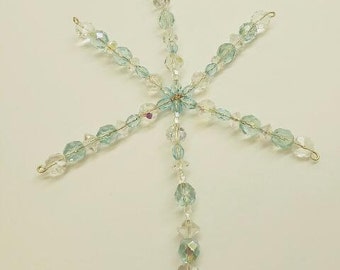 Handmade Crystal Snowflake Ornament
