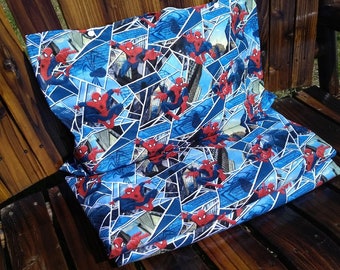 Spiderman Nap Mat Cover with Attached Pillowcase