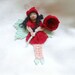 Red Poppy Fairy bookmark/decoration, Reserved for Kara Mcallister-Dommel, unique bookmark