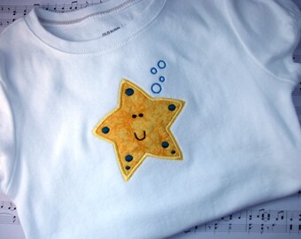 SAMPLE SALE Starfish Tee Girls Size Small
