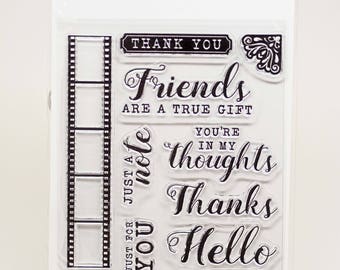 KaiserCraft Keepsake Collection Clear Stamps -- Acrylic -- Film Friends