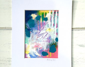 SALE Abstract Original Matted Painting #2