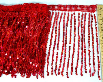 2 yards of Holographic Sequin Fringe only 9.99