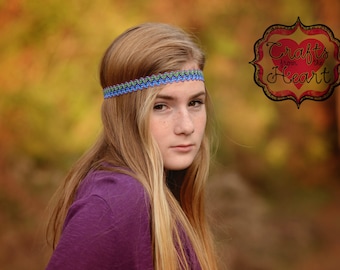 Headbands for Women - Purple Headband - Boho Headband - Bohemian Headband - Halo Headband - Adult Headband - Hippie Headband - Headbands