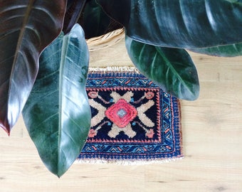 Kirman rug | small vintage rug| persian rug| klein authentiek perzisch Kirman kleedje | kirman kleedje| vintage persian carpet
