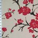 Asian Cherry Blossom Braemore Flowering Branch Drapery Upholstery Fabric