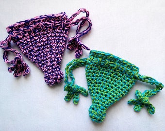 Crocheted Uterus Cup Pouch