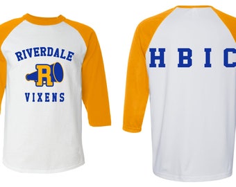 Riverdale TV Show "Vixens / HBIC" Cheer Baseball Tee