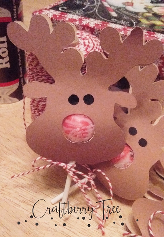 Reindeer Lollipop Holders SVG file