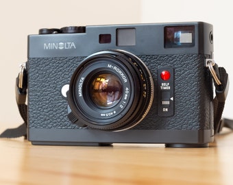 Perfect Minolta CLE SET - MINT - with lenses - Leica M mount rangefinder camera