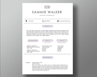 professional resume template 2 page resume 1 page cover 2 page cover letter