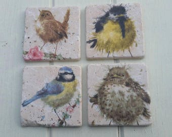 Cute Baby Birds Coaster Set of 4 Tea Coffee Beer Coasters