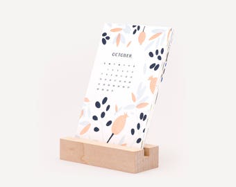 2018 Letterpress Desktop Calendar