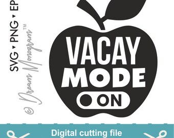 Teacher off duty Svg, Teacher life Svg, Teacher Svg, Off duty Svg, Vacation Svg, Cutting files for use with Silhouette Cameo, Cricut
