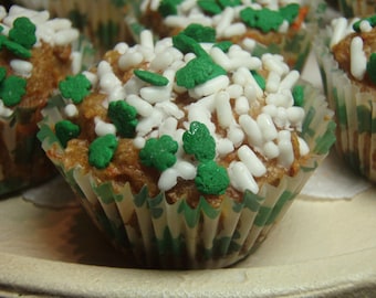 St. Patrick's Day PupCakes Tiny Cupcake - - All Natural Organic Vegetarian Dog Treats LIMITED EDITION - Shorty's Gourmet Treats