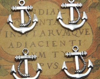 15pcs anchor Charms silver tone anchor Charms pendants 20mm x 23mm ASD1280