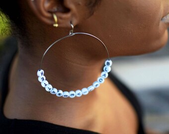 Black Lives Matter Hoop Earring
