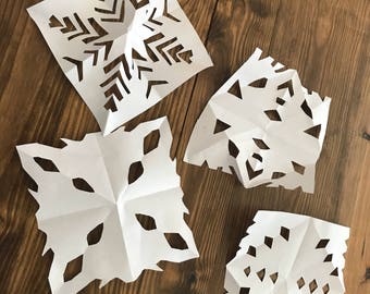 Paper snowflakes