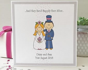 Personalised Wedding Card, Engagement Card, Anniversary Card.