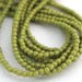 NEW Pacifica Avocado Green 3mm Smooth Round Czech Glass Beads 100pc #1239