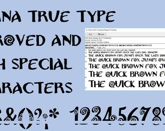Moana Font improved Version 2.1 True Type. To install and write