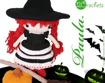 Paula - Crochet Amigurumi Pattern | Special Halloween Witch Doll