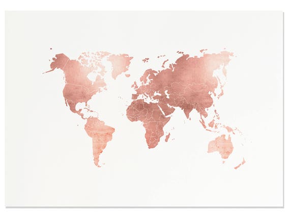 world map to print