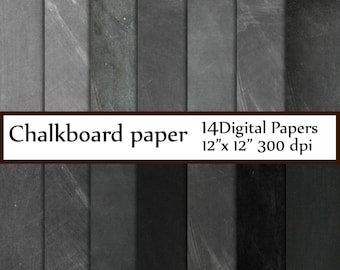 Chalkboard digital paper: "CHALKBOARD PAPER" Chalkboard Background chalkboard textures grunge gray chalkboard schoolboard invitation party