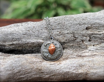 SALE / Pyrite & Seashell Necklace, Hawaii Shell Jewelry, Mermaid Style, Mermaid Necklace, Hawaiian Shell Necklace, Hawaiian Seashell Jewelry