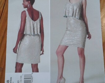 Badgley Mischka dress sewing pattern vogue platinum