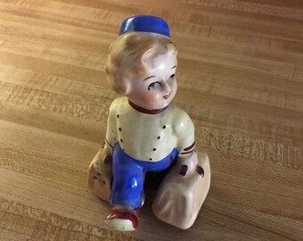 Bellhop Salt And Pepper Shaker Vintage 1940s Occupied Japan