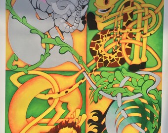 Celtic Knotwork Animals Canvas Print