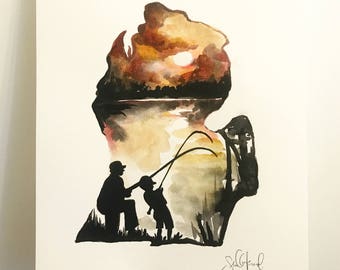Father's Day in Michigan print