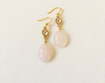 Rose Quartz Earrings