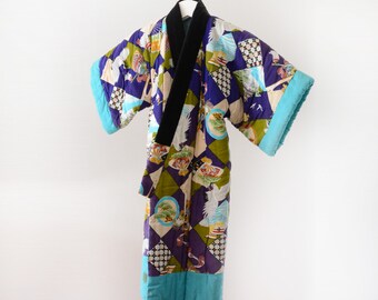 child kimono vintage Japanese 50s Hanten Jacket Kids Antique 綿入れ半纏 ジャパンヴィンテージ アンティーク着物 50年代