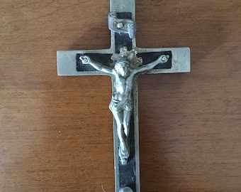 Vintage Nun's Crucifix Skull & Bone